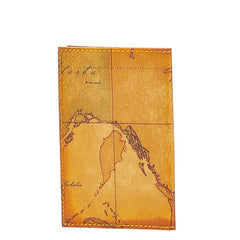 プリマクラッセ 地図柄 手帳カバー ブラウン PVC レディース PRIMA CLASSE 【中古】