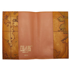 プリマクラッセ 地図柄 手帳カバー ブラウン PVC レディース PRIMA CLASSE 【中古】