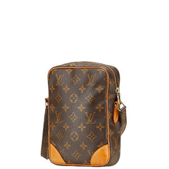 ルイ ヴィトン モノグラム ダヌーブ 斜め掛け ショルダーバッグ M45266 ブラウン PVC レザー レディース LOUIS VUITTON 【中古】