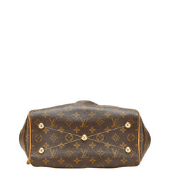 ルイ ヴィトン モノグラム ティヴォリPM ハンドバッグ M40143 ブラウン PVC レザー レディース LOUIS VUITTON 【中古】