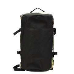 ザ ノースフェイス ダッフルバッグ 迷彩 カモフラージュ リュック バックパック カーキグリーン ブラック PVC ナイロン レディース THE NORTH FACE 【中古】