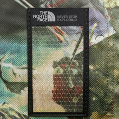 ザ ノースフェイス ダッフルバッグ 迷彩 カモフラージュ リュック バックパック カーキグリーン ブラック PVC ナイロン レディース THE NORTH FACE 【中古】