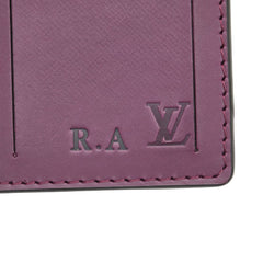 ルイ ヴィトン モノグラム ポルト アドレス ケッチュ ネームタグ パープル ブラウン レザー PVC レディース LOUIS VUITTON 【中古】