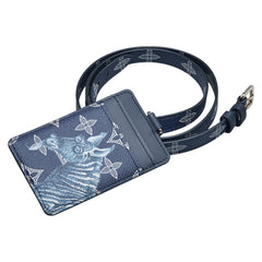 ルイ ヴィトン モノグラムサバンナ ポルトバッジ チャップマンブラザーズ 限定品 IDカードホルダー カードケース M67902 ブラック レザー レディース LOUIS VUITTON 【中古】