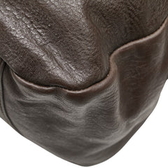 ハンティングワールド ロゴ トートバッグ ブラウン レザー レディース HUNTING WORLD 【中古】