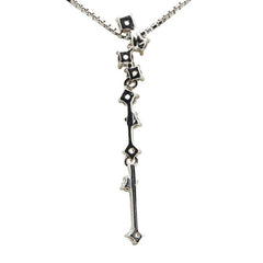 K18WG ホワイトゴールド ダイヤ0.36ct ペンダントネックレス レディース 【中古】
