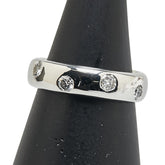 Pt900 プラチナ ダイヤ0.5ct ドッツ リング 指輪 レディース 10.5号 【中古】