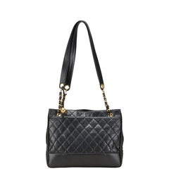 シャネル マトラッセ チェーン トートバッグ ワンショルダーバッグ ブラック ラムスキン レディース CHANEL 【中古】