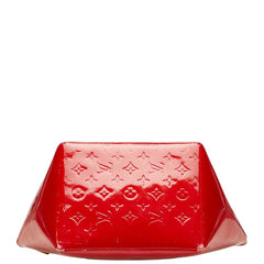 ルイ ヴィトン モノグラム ヴェルニ ベルヴューPM ハンドバッグ M93583 ポムダムール レッド パテントレザー レディース LOUIS VUITTON 【中古】