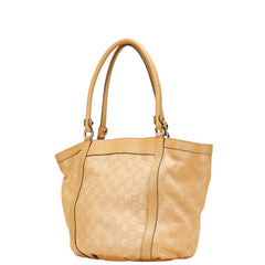 グッチ グッチシマ トートバッグ 211982 ベージュ レザー レディース GUCCI 【中古】