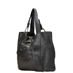 グッチ トートバッグ ショルダーバッグ 257051 ブラック レザー パイソン レディース GUCCI 【中古】
