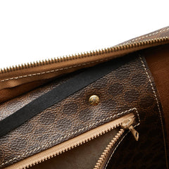 セリーヌ マカダム トートバッグ ブラウン PVC レザー レディース CELINE 【中古】