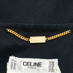 セリーヌ 半袖シャツワンピース サイズ:42 ブラック コットン レディース CELINE 【中古】