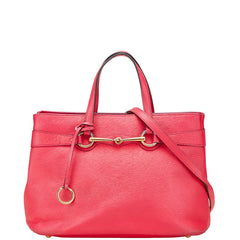 グッチ ホースビット トートバッグ ショルダーバッグ 2WAY 319795 ピンク レザー レディース GUCCI 【中古】