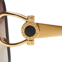 ブルガリ サングラス 641 101/13 ブラウン プラスチック メッキ レディース BVLGARI 【中古】
