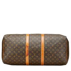 ルイ ヴィトン モノグラム キーポル55 ボストンバッグ トラベルバッグ M41424 ブラウン PVC レザー レディース LOUIS VUITTON 【中古】