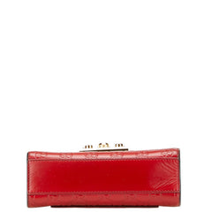 グッチ グッチシマ パドロック スモール チェーン ショルダーバッグ ハンドバッグ 409487 レッド レザー レディース GUCCI 【中古】