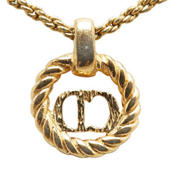 ディオール CDロゴ ネックレス ゴールド メッキ レディース Dior 【中古】