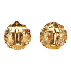 シャネル ココマーク 花 フラワー モチーフ イヤリング ゴールド メッキ フェイクパール レディース CHANEL 【中古】