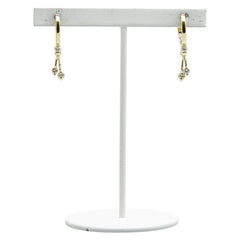 K18YG イエローゴールド ダイヤ0.24ct フープピアス レディース 【中古】