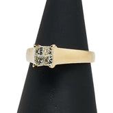 K18YG イエローゴールド ダイヤ0.50ct リング 指輪 レディース 15号 【中古】