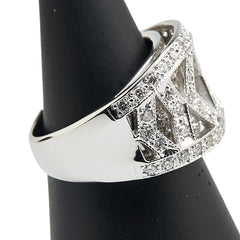 Pt900 プラチナ ダイヤ1.00ct リング 指輪 レディース 12.5号 【中古】