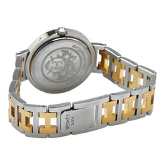 エルメス クリッパー 腕時計 クオーツ ホワイト文字盤 ステンレススチール メッキ レディース HERMES 【中古】