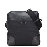 グッチ グッチシマ ショルダーバッグ クロスボディバッグ 162783 ブラック ナイロン レザー メンズ GUCCI 【中古】