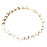 K18YG イエローゴールド ハート モチーフ ブレスレット レディース 【中古】