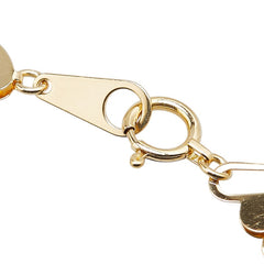 K18YG イエローゴールド ハート モチーフ ブレスレット レディース 【中古】