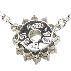 Pt900 プラチナ Pt850 プラチナ ダイヤ0.39ct ダイヤ0.18ct ペンダントネックレス レディース 【中古】