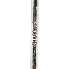 K18WG ホワイトゴールド 黒蝶真珠11.8~12mm スタッドピアス レディース 【中古】