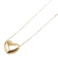 K18YG イエローゴールド ハート モチーフ ステーション ペンダントネックレス レディース 【中古】