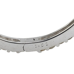 K18WG ホワイトゴールド ダイヤ1.00ct フープピアス レディース 【中古】