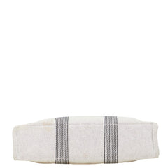 エルメス ニューフールトゥ トートMM トートバッグ グレー キャンバス レディース HERMES 【中古】