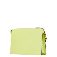 ヴェルサーチェ メデューサ クラッチバッグ セカンドバッグ ライトグリーン レザー レディース VERSACE 【中古】