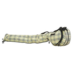 バーバリー ノバチェック ゴルフ クラブケース ライトグリーン ブラック レッド キャンバス レザー レディース BURBERRY 【中古】