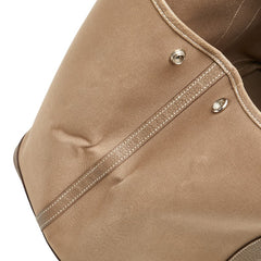 エルメス ガーデンパーティーPM ハンドバッグ トートバッグ エトゥープ ブラウン トワルオフィシエ レザー レディース HERMES 【中古】