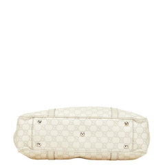 グッチ グッチシマ GGツインズ トートバッグ ショルダーバッグ 232957 アイボリー グレー レザー レディース GUCCI 【中古】