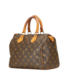 ルイ ヴィトン モノグラム スピーディ25 ミニボストンバッグ ハンドバッグ M41528 ブラウン PVC レザー レディース LOUIS VUITTON 【中古】
