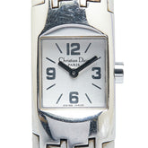 ディオール ディオリフィック 腕時計 D96-100 クオーツ シルバー文字盤 ステンレススチール レディース Dior 【中古】