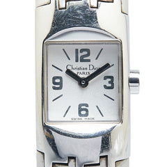 ディオール ディオリフィック 腕時計 D96-100 クオーツ シルバー文字盤 ステンレススチール レディース Dior 【中古】