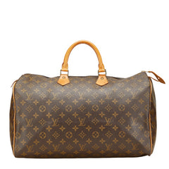 ルイ ヴィトン モノグラム スピーディ40 ハンドバッグ ボストンバッグ トラベルバッグ M41522 ブラウン PVC レザー レディース LOUIS VUITTON 【中古】