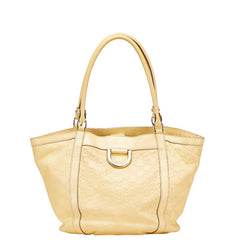 グッチ グッチシマ アビー ハンドバッグ ショルダーバッグ 211982 イエロー レザー レディース GUCCI 【中古】