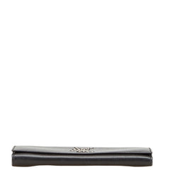 サンローラン YSLロゴ スタッズ 長財布 ブラック レザー レディース SAINT LAURENT 【中古】