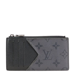 ルイ ヴィトン モノグラム エクリプス コインカード ホルダー カードケース コインケース M69533 ブラック PVC レザー メンズ LOUIS VUITTON 【中古】