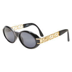 ヴェルサーチェ メデューサ サングラス MOD.486 COL.852 ブラック プラスチック メッキ レディース VERSACE 【中古】