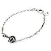 グッチ ダブルG キーチャーム ブレスレット 632207 J8400 0701 シルバー SV925 シルバー レディース GUCCI 【中古】