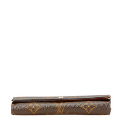 ルイ ヴィトン モノグラム ポルトフォイユ トレゾール 二つ折り財布 M61736 ブラウン PVC レザー レディース LOUIS VUITTON 【中古】