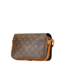 ルイ ヴィトン モノグラム サンジェルマン24 斜め掛け ショルダーバッグ M51210 ブラウン PVC レザー レディース LOUIS VUITTON 【中古】